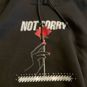 ROMWE hoodie “Not Sorry”